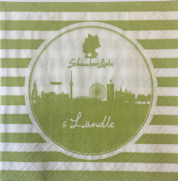 Servietten "s' Ländle" grün