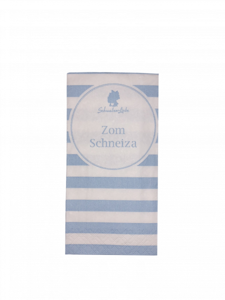 Papiertaschentücher "Zom Schneiza"
