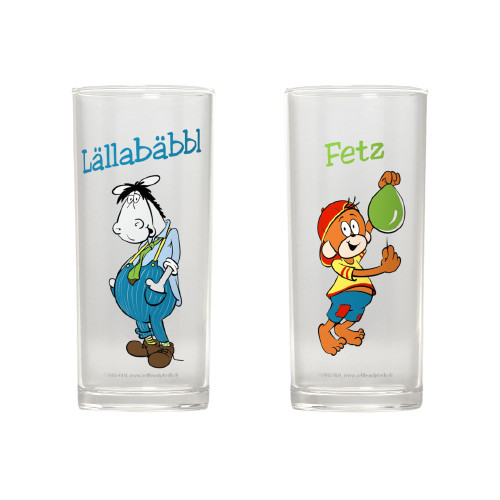 Trinkglas 2er-Set "Lällabäbbl & Fetz"