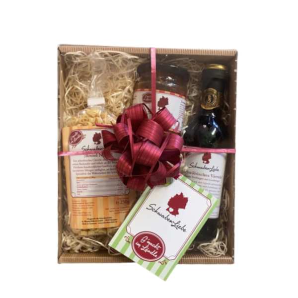Schwäbische Geschenkbox "Brezel Peschdo"