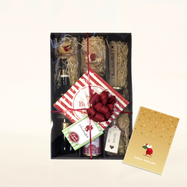 Schwäbische Weihnachtsgourmetbox mit Karte