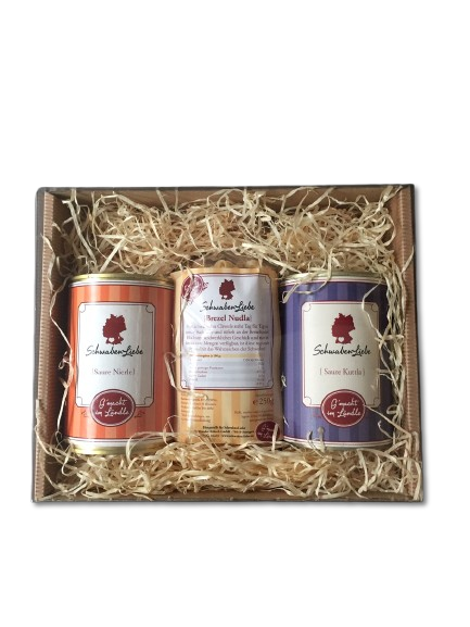 Schwäbische Geschenkbox "urschwäbische Klassiker" | SchwabenLiebe Schwäbische Geschenkbox "urschwäbische Klassiker" | SchwabenLiebe