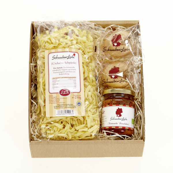 Geschenkbox klein - &quot;Pesto, Spätzle&quot;