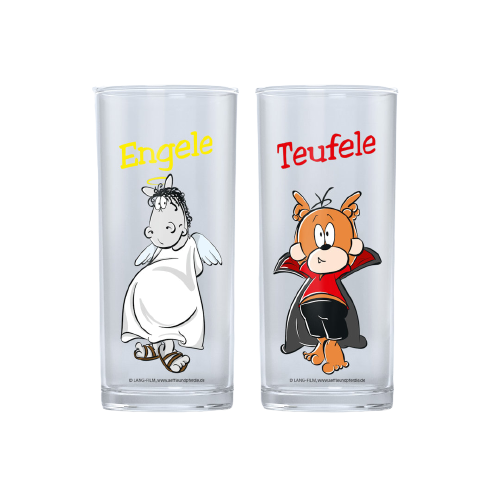 Trinkglas 2er-Set &quot;Engele &amp; Teufele &quot;