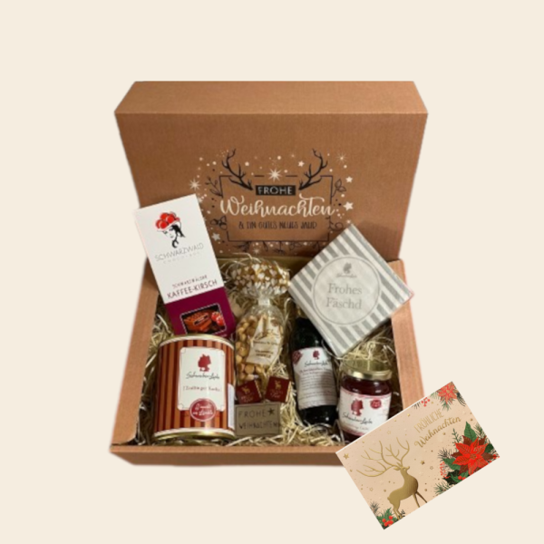 Weihnachtsbox "Frohe Weihnachten & ein gutes neues Jahr" mit Weihnachtskarte